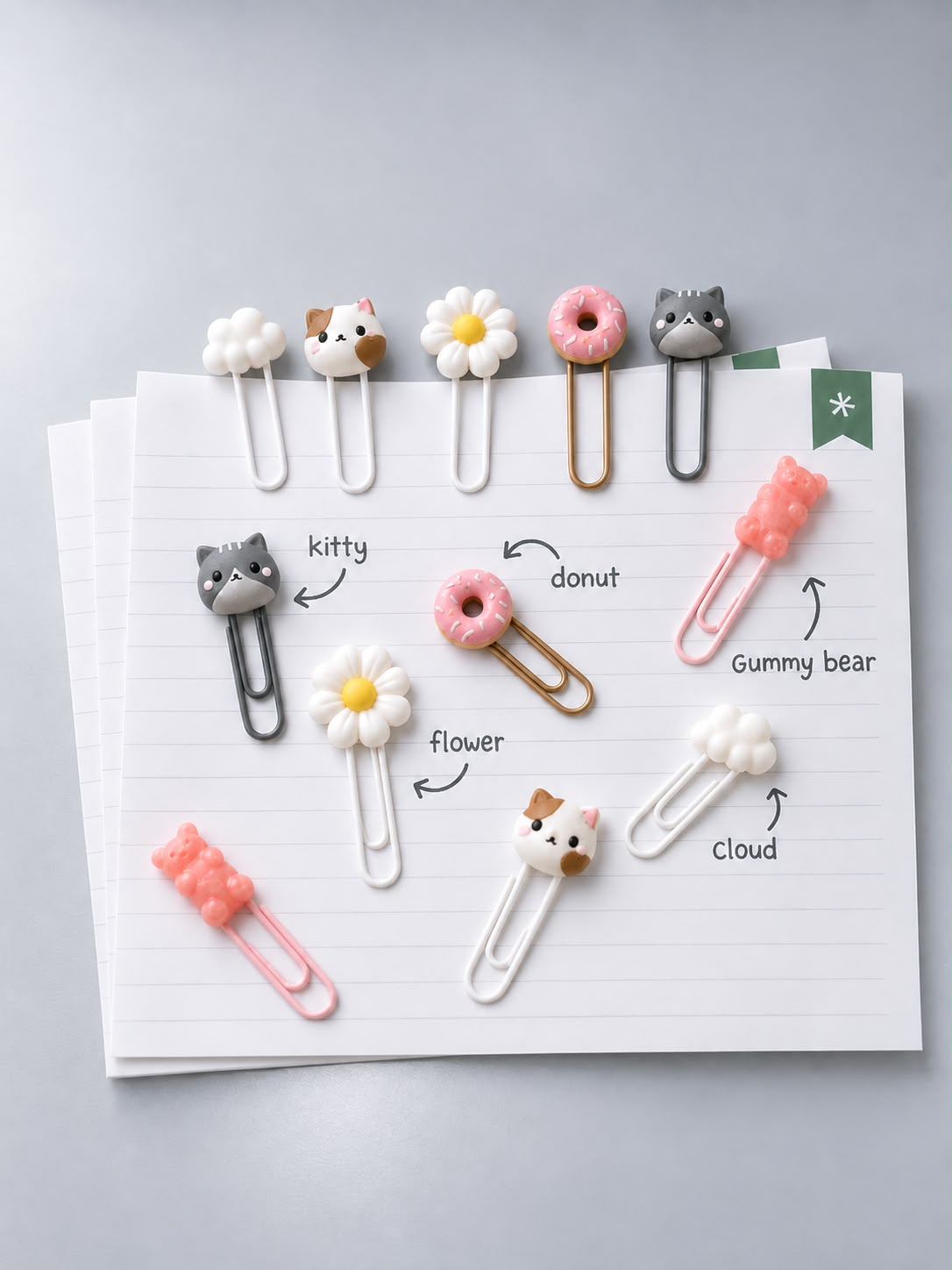 Clips de papel personalizados coloridos